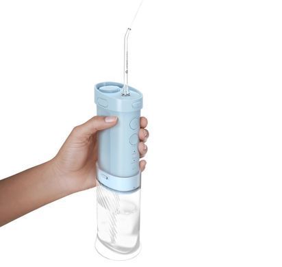 Іригатор Philips портативний Sonicare Compact Flosser 1000, чаша 200 мл, складний, голубий