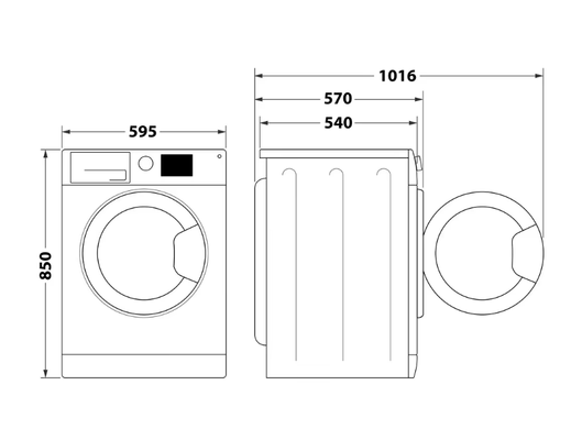 Прально-сушильна машина Whirlpool FFWDB 864349 BV UA