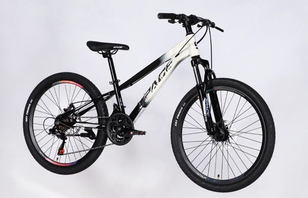 Велосипед ST 24" SPACE MARS DD FR рама-11" черный с белым 2026
