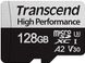 Картка пам'ятi Transcend microSDHC 330S 128GB UHS-I U3 A2 фото 2