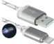 Кабель Defender ACH03-03LT LED USB – Lightning 1м Grey (87550) фото 2