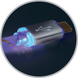 Кабель Defender ACH03-03LT LED USB – Lightning 1м Grey (87550) фото 3