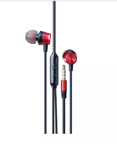 Наушники с микрофоном Grunhelm GEP-02R, 1,2 м