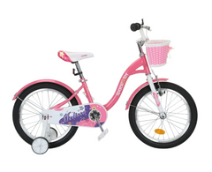 Велосипед ST 18" SPACE KID MELISSA BH рама-10" розовый с корзиной Pl с крылом St 2024