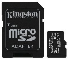 карта памяти Kingston microSDHC 16Gb Canvas Select+ A1 (R100/W10) +ad