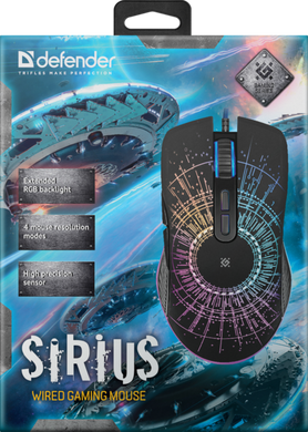 Мышь Defender Sirius GM-660L RGB