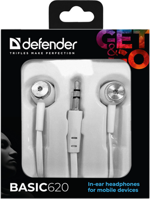 Навушники Defender Basic-620 White (63625)