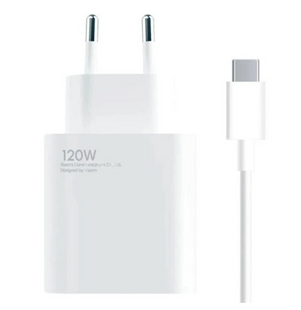 Зарядное устройство Xiaomi 120W HyperCharge Combo (Type-A) EU + кабель USB-C