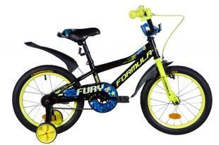 Велосипед 16" Formula FURY 2021 (оранжево-черный с салатовым)