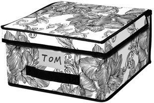 Корзина Idea Home NP-101M Anthracite Flowers 30x28x15 см