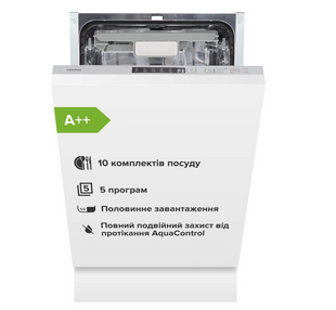 Вбудовувана посудомийна машина Interline DWI 549 BSA GA++