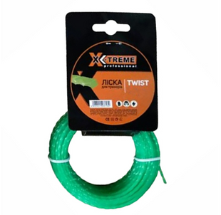 Косильна струна кручений квадрат X-Treme TWIST 3,0мм / 15м