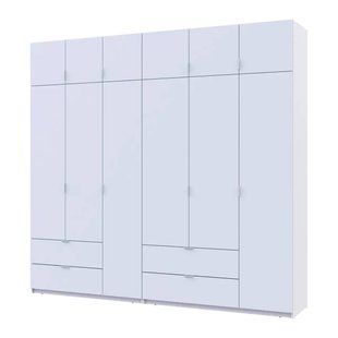 Шафа для одягу Doros Лукас Біла 3+3 ДСП 255х50х240 DRS-011684 (42005110)
