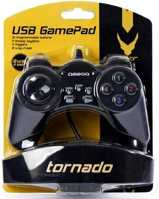Маніп. до ігор Omega Tornado PC USB геймпад модель OGP70