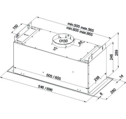 Вытяжка BEST CHEF Smart box 1000 white 55 OSKI55J4KW.S3.BI.KSW_BST