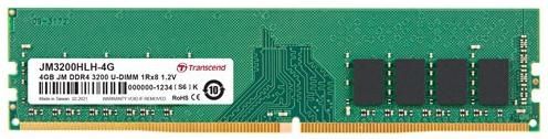 Оперативна пам'ять Transcend DDR4 4GB 3200Mhz (JM3200HLH-4G)