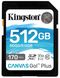 Карта памяти Kingston SDXC 512GB Canvas Go! Plus Class 10 UHS-I U3 V30 (SDG3/512GB) фото 1