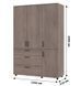 Шафа для одягу Doros Торн Кремона Канноло/Кашемір (DRS-012053) фото 2