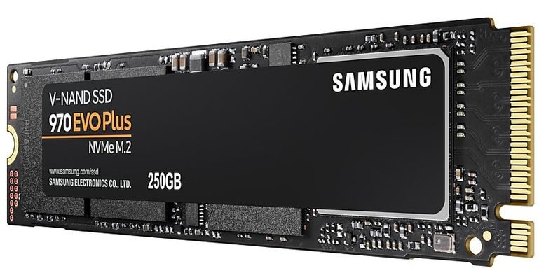 SSD внутрішні Samsung 970 EVO Plus 250GB PCIe 3.0x4 M.2 TLC(MZ-V7S250BW) Твердотілий накопичувач
