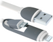 Кабель Defender USB10-03BP USB(AM)-MicroUSB+Lightning білий 1м фото 1