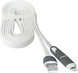 Кабель Defender USB10-03BP USB(AM)-MicroUSB+Lightning білий 1м фото 3