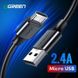 Кабель Ugreen US289 USB - Micro USB Cable 1.5м (Black) фото 2