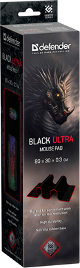 Коврик для мыши Defender Black Ultra 800х300х3мм