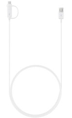 кабель Samsung EP-DG930DWEGRU Combo (Type-C & MicroUSB) – 1.5m (Білий)
