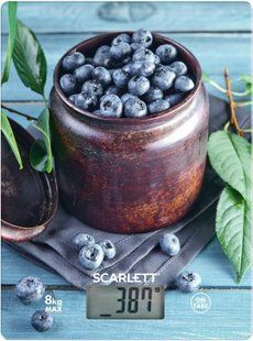 Весы кухонные электронные ScarlettT SC-KS57P60 черника