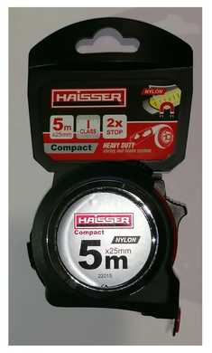 Рулетка вимірювальна Haisser Compact 5мх25мм (107225)