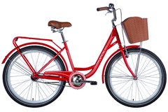 Велосипед 26" Dorozhnik CRYSTAL 2024 (красно-белый)