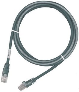 Патч-корд RJ45, 568A/B, UTP, PowerCat 5e, LSZH 10м, Сірий, MOLEX