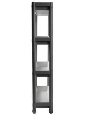Етажерка Violet House Long Shelf 4-х ярусна сіра (6014 Long Shelf 4 пол. GREY 54*18*91 см