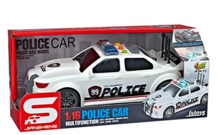 Игрушка CARS S Полицейская машина белая 1:16 (CJ-2924206)