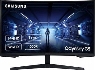 Mонитор 27" Samsung Odyssey G5 LC27G54T Black (LC27G54TQWIXCI)