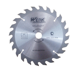 Диск бдительный 185x20 24 зуб. по дереву Werk (4332646)