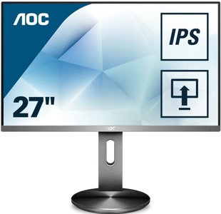 Монiтор TFT Aoc 27" i2790Pqu/bt 16:9 IPS HDMI DP USB Pivot MM Metallic