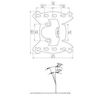 Крепёж настенный Vogels PFI3035
