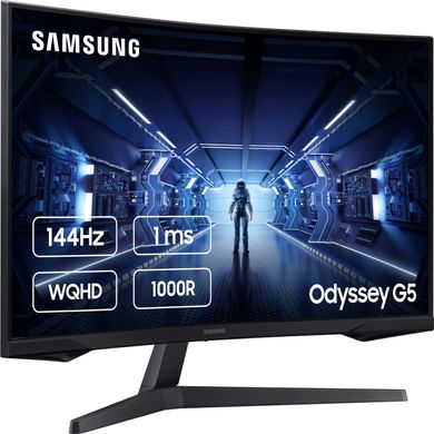 Mонітор 27" Samsung Odyssey G5 LC27G54T Black (LC27G54TQWIXCI)