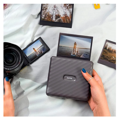 Мобільний фотопринтер FUJI Instax LINK WIDE M EX D GRAY