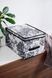 Корзина Idea Home NP-101L Anthracite Flowers 40x30x25 см фото 2
