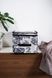 Корзина Idea Home NP-101L Anthracite Flowers 40x30x25 см фото 3