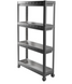 Етажерка Violet House Long Shelf 4-х ярусна сіра (6014 Long Shelf 4 пол. GREY 54*18*91 см фото 1