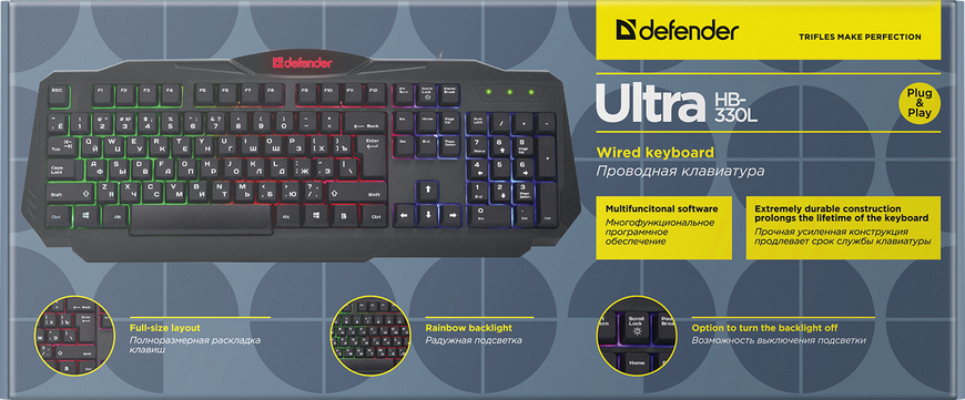 Клавіатура Defender (45330)Ultra HB-330L RU