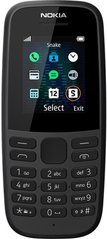 Мобільний телефон Nokia 105 2019 Black (Без зарядного пристрою)