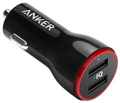 авто зарядка Anker PowerDrive 2 24W 2xUSB V3 (Чорний)