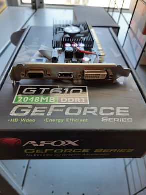 Видеокарта Afox 2Gb DDR3 64Bit AF610-2048D3L5 DVI HDMI VGA LP