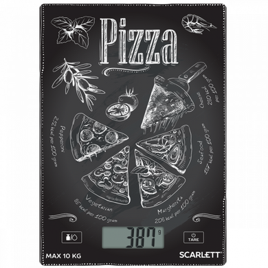 Ваги кухонні електронні ScarlettT SC - KS57P66 піца