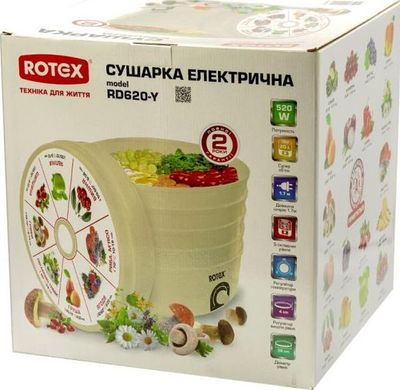 Сушарка для овочів та фруктів Rotex RD660-Y