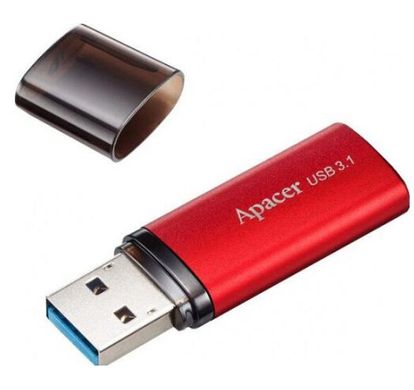 Флеш-пам'ять USB Apacer AH25B 128GB USB3.1 Red (AP128GAH25BR-1)